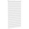vidaXL Zebra Blind White 125x230 cm Fabric Width 120.9 cm Polyester