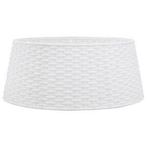 vidaXL Christmas Tree Skirt White &Oslash;56x23 cm Plastic