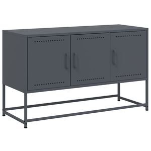 vidaXL TV Cabinet Anthracite 100.5x39x60.5 cm Steel