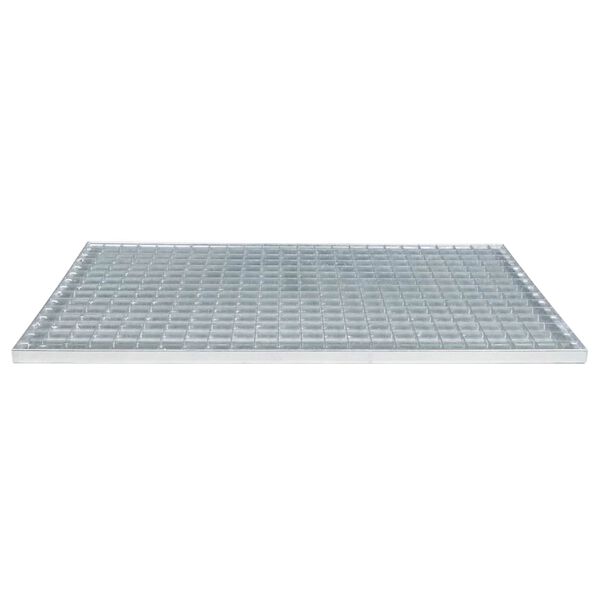 vidaXL Grating Silver 80 x 50 x 2 cm Hot-Dip Galvanised Steel