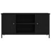 vidaXL TV Cabinet Black oak 100 x 40 x 50 cm Engineered wood