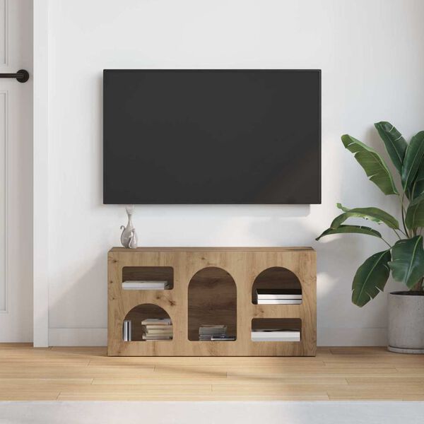 vidaXL TV Cabinet Artisan Oak 80 x 35 x 40 cm Engineered Wood