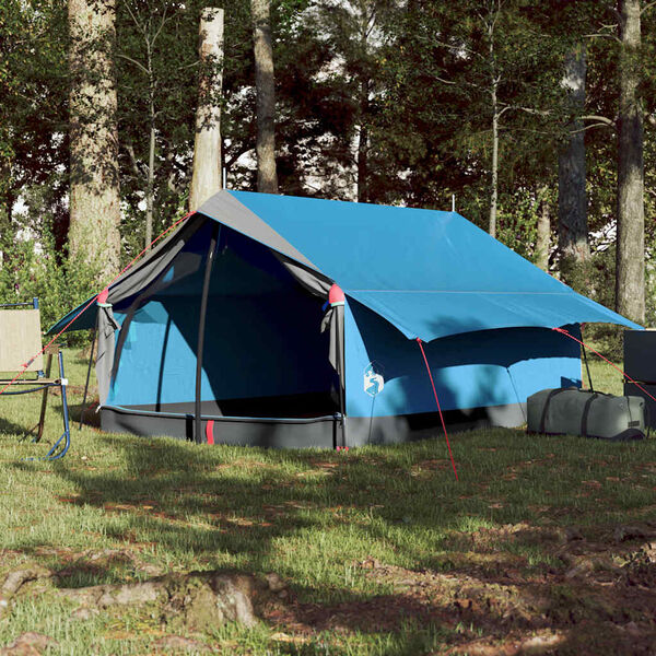 vidaXL Camping Tent 2-Person Blue Waterproof