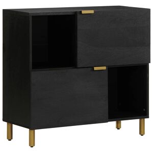 vidaXL Sideboard Black 80x33x75 cm Engineered Wood
