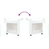 vidaXL Desk Trolley White 60x45x60 cm Engineered Wood