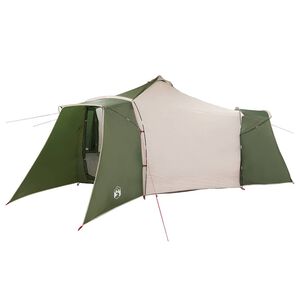 vidaXL Tipi Tent 8-Person Green Taffeta