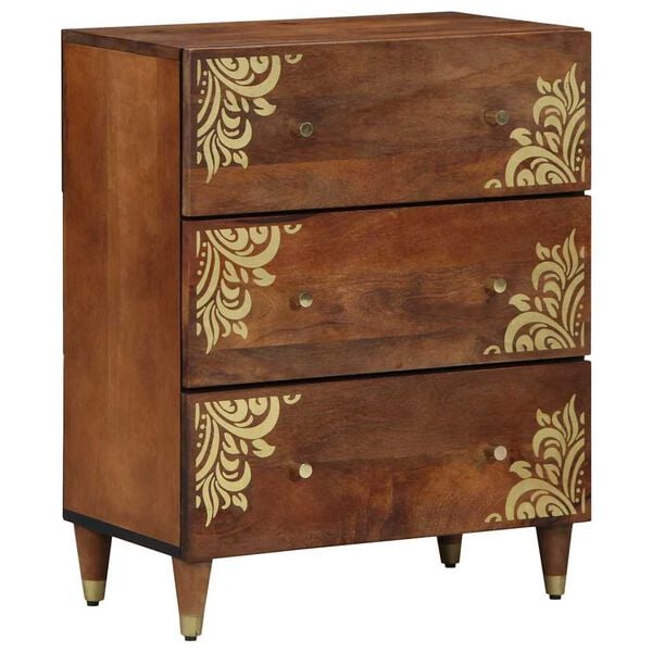 vidaXL Sideboard Brown 60 x 33 x 75 cm Solid Mango Wood