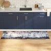 vidaXL Kitchen Rug Grey 180 x 60 cm Velvet