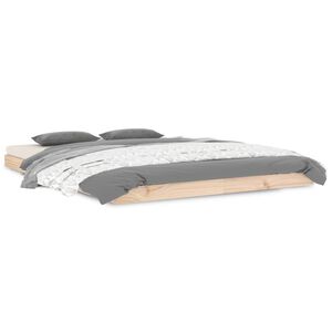 vidaXL Bed Frame without Mattress 140x190 cm Solid Wood Pine