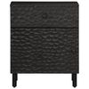 vidaXL Bedside Cabinet Black 50x33x60 cm Solid Wood Mango