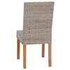 vidaXL Dining Chair 2 pcs Kubu Grey 45 x 54 x 93 cm
