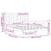 vidaXL Bed Frame without Mattress Double Solid Wood Pine