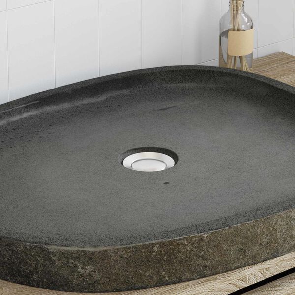 vidaXL Wash Basin Grey 65 x 50 x 6 cm River Stone