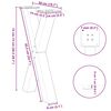 vidaXL Dining Table Legs X-Shaped 2 pcs Black 50x(72-73) cm Steel