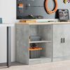 vidaXL Garage Storage Cabinet Concrete Grey 60x51x85 cm Solid Wood Pine