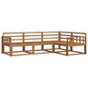 vidaXL Outdoor Sofa Set 4 pcs Natural Solid Acacia Wood
