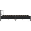 vidaXL Bed Frame without Mattress Black 140x200 cm