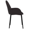 vidaXL Dining Chairs 2 pcs Black Faux Leather