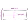 vidaXL Sun Shade Sail Sand 4.5x2 m 100% Polyester Oxford