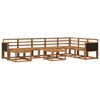 vidaXL Outdoor Sofa Set 9 pcs Natural Solid Acacia Wood
