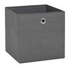vidaXL Storage Boxes 4 pcs Non-woven Fabric 28x28x28 cm Grey