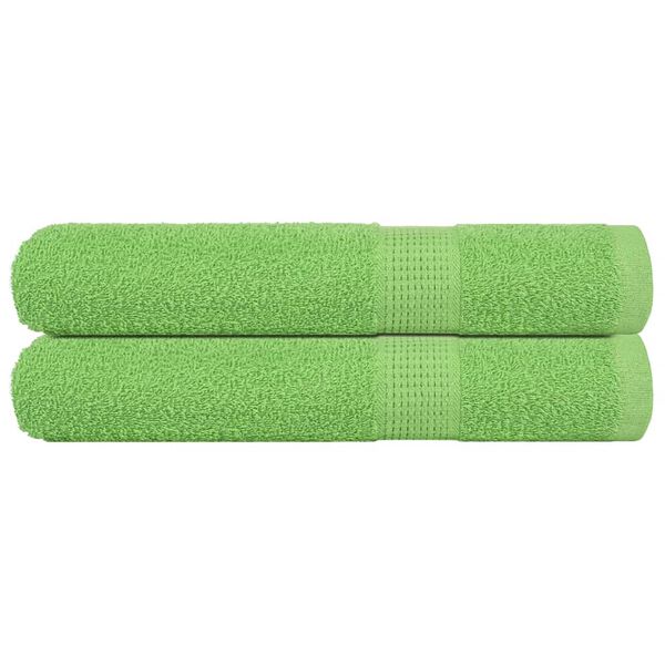 vidaXL Sauna Towels "FROGN" 2 pcs Apple Green 80x200 cm 360 gsm