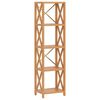 vidaXL 5-Tier Shelf 40x30x146 cm Solid Wood Oak