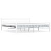 vidaXL Bed Frame White Metal 200x200 cm