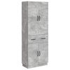 vidaXL Cabinet Set 2 pcs Concrete Grey Engineered Wood