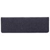 vidaXL Stair Mats 30 pcs 65x21x4 cm Dark Grey and Blue Rectangular Edge