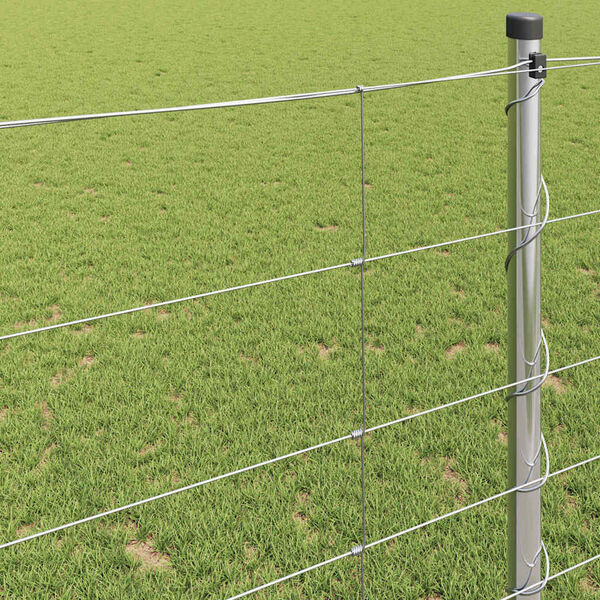 vidaXL Field Fence Silver 25 x 1.2 m Galvanised steel