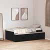 vidaXL Storage Bed Frame Black oak 90 x 190 cm Engineered wood