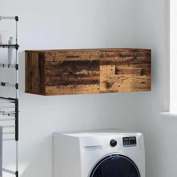 vidaXL Wall-Mounted Cabinet Wall-mounted Old Wood 100 x 36.5 x 35 cm