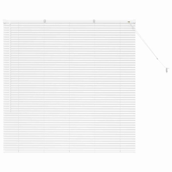 vidaXL Venetian Blinds Height Adjustable White 130 x 130 cm Aluminium