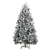 vidaXL Artificial Hinged Christmas Tree 300 LEDs & Ball Set 270 cm