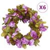 vidaXL Flower Garlands 6 pcs Light Purple 250 cm
