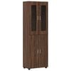 vidaXL Highboard FLORIN 60 x 35 x 182 cm Brown Oak Engineered Wood
