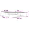 vidaXL Bed Frame without Mattress White 160x200 cm Metal