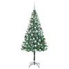 vidaXL Artificial Christmas Tree with Stand Green 180 cm PVC and Steel