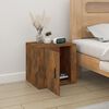 vidaXL Bedside Cabinet Smoked Oak 50x39x47 cm