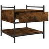 vidaXL Coffee Table Smoked Oak 50x50x50 cm Engineered Wood
