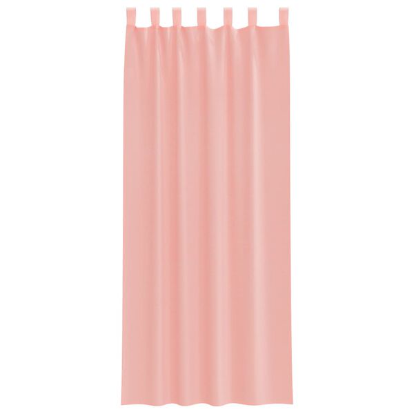 vidaXL Voile Curtains with Loops 2 pcs Pink 140x260 cm