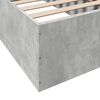 vidaXL Bed Frame without Mattress Concrete Grey 100x200 cm