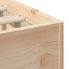 vidaXL Floor Bed Frame with Storage Brown 200 x 200 cm Solid pine wood