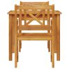vidaXL Garden Dining Set 3 pcs Brown Solid Acacia wood