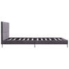 vidaXL Bed Frame without Mattress Grey Fabric 135x190 cm Double