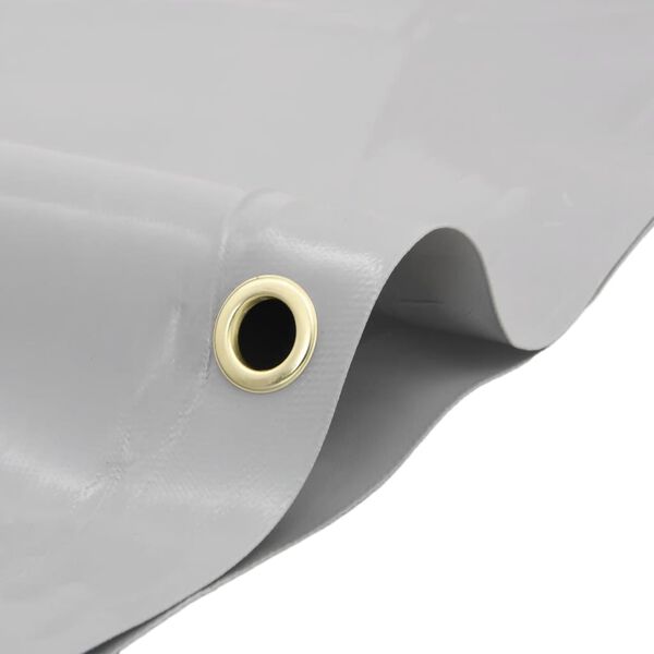 vidaXL Tarpaulin Grey &Oslash; 3 m 650 g/m&sup2;