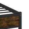 vidaXL Metal Bed Frame without Mattress Smoked Oak 200x200 cm