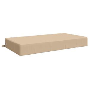 vidaXL Seat Cushion SOEST 100% Polyester Cream 120 x 80 x 15 cm