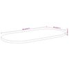 vidaXL Table Top 90x40x3.8 cm Oval Solid Wood Acacia